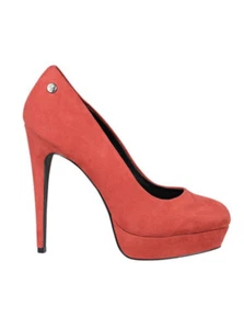 Blink Velour Leder Plateau Pumps Gr.40 Coral Sexy Laks /Peach Farbe Heels Jades - Bild 1 von 8