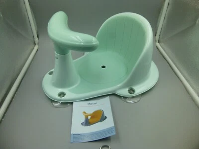 Asiento de baño para bebé, bebé, 6 meses en adelante con ventosas seguras / verde Foto 1 de 4