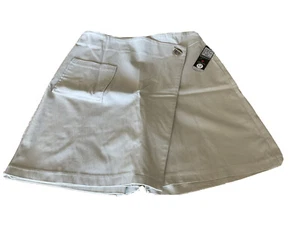 NWT-BCNL DESIGN SKORT,SUPER STRETCH,FRONT POCKET,SIZE 12,COLOR BEIGE. - Picture 1 of 9