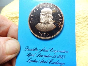 Franklin Mint Bronze Limited Edition FM listed on London Stock Exchange 1973 - Picture 1 of 5