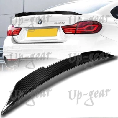 Alerón de maletero de fibra de carbono real estilo PSM de 4 puertas serie 4 BMW F36 2015-2020 Foto 1 de 4