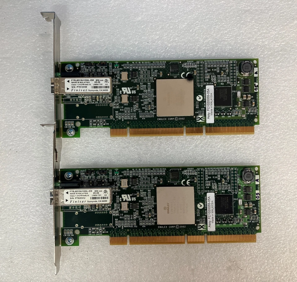2x IBM 80P4544 2Gbps PCI-x Single Port LC Fiber Channel Adapter Card H13287A ~ - Image 1 of 4