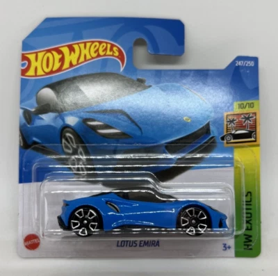 Hot Wheels Lotus Emira Blue HW Exotics Number 247 New and Unopened - Image 1 of 4