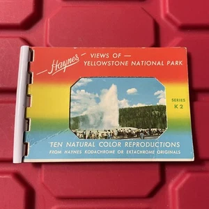 Haynes Vistas del Parque Nacional de Yellowstone Serie K2 Diez Colores Naturales De Colección Años 50 - Imagen 1 de 7