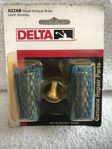 Acentos de palanca de latón antiguos pequeños Delta A22AB, también se adapta a grifos incomparables - Imagen 1 de 2