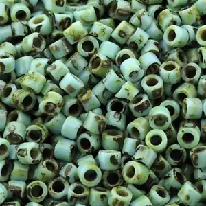 Miyuki Delica Seed Beads Size 11/0 Picasso Seafoam Green Matte 7.2g DB2264 - Picture 1 of 3