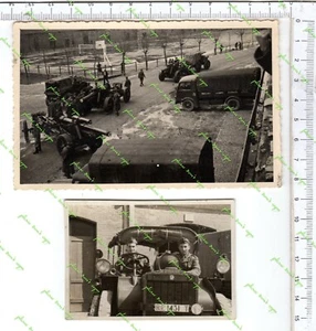 BB-42) - WW2 - CASALE- ALESSANDRIA- CASERMA CANNONI-AUTOCARRI-TRATTORE AVIERI - Picture 1 of 1