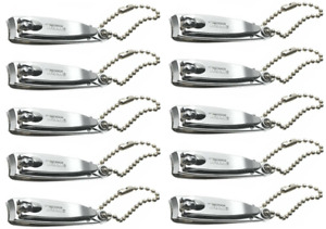(10) TRIM Fingernail Clippers Professional Stainless Steel Sharp Nail Cutters