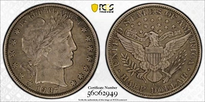 1907 O Barber Half Dollar ~ *Better Date* ~ Graded PCGS XF45 - Picture 1 of 7