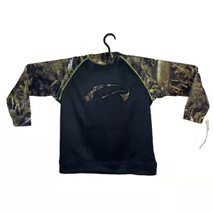 Fishouflage First Cast Hoodie Sweatshirt Walleye schwarz Camouflage Jugend Größe XL - Bild 1 von 9