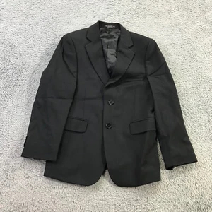 John Varvatos Blazer Boys 8 R Wool Black Sport Coat Jacket Casual Youth Kids - Picture 1 of 10