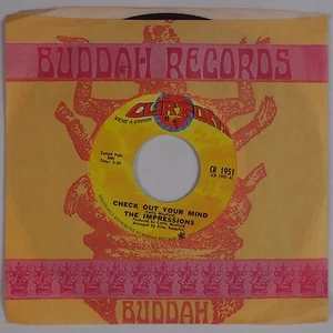 THE IMPRESSIONS: Check Out Your Mind USA CURTOM Funk Soul ORIG 45 NM - Picture 1 of 2