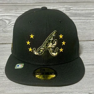 New Era Atlanta Braves 2024 Armed Forces Day 59FIFTY Fitted Hat Cap 6 7/8 NWT - Picture 1 of 8