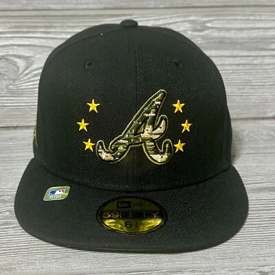 New Era Atlanta Braves 2024 Armed Forces Day 59FIFTY Fitted Hat Cap 6 7/8 NWT - Image 1 of 4