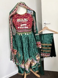 afghan kuchi Vintage dress, Afghan Dress, Traditional ethnic handmade dress - Picture 1 of 6