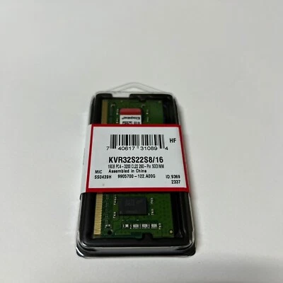 16GB DDR4 3200Mhz Laptop Memory RAM PC4 260-pin - Kingston KVR32S22S8/16 - Image 1 of 3