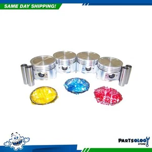 DNJ PRK305 Piston and Ring Kit For 88-92 Isuzu Amigo Pickup 2.6L L4 SOHC 8V - Picture 1 of 3