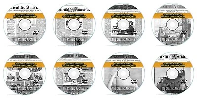 Scientific American, 3,271 Back Issues, 1845-1909, 8 DVD COMPLETE SET - Image 1 of 4