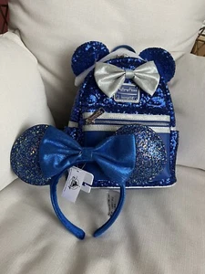 Loungefly Disney Parks Minnie Mouse Wishes Come True Mini Backpack & 2020 Ears - Picture 1 of 9