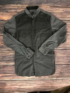 Howe No 65 Creative Workforce Mens Size Medium Black Gray Button Down Shirt - Picture 1 of 7