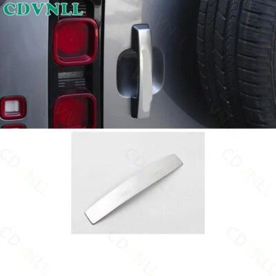 For Land Rover Defender 2020-2024 Matte Silver Steel Tailgate Door Handle Cover — 第 1/4 张图片