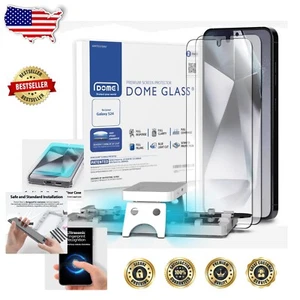 2-Pack Full Coverage Tempered Glass Screen Protector for Galaxy S24 with UV Lamp - Picture 1 of 8
