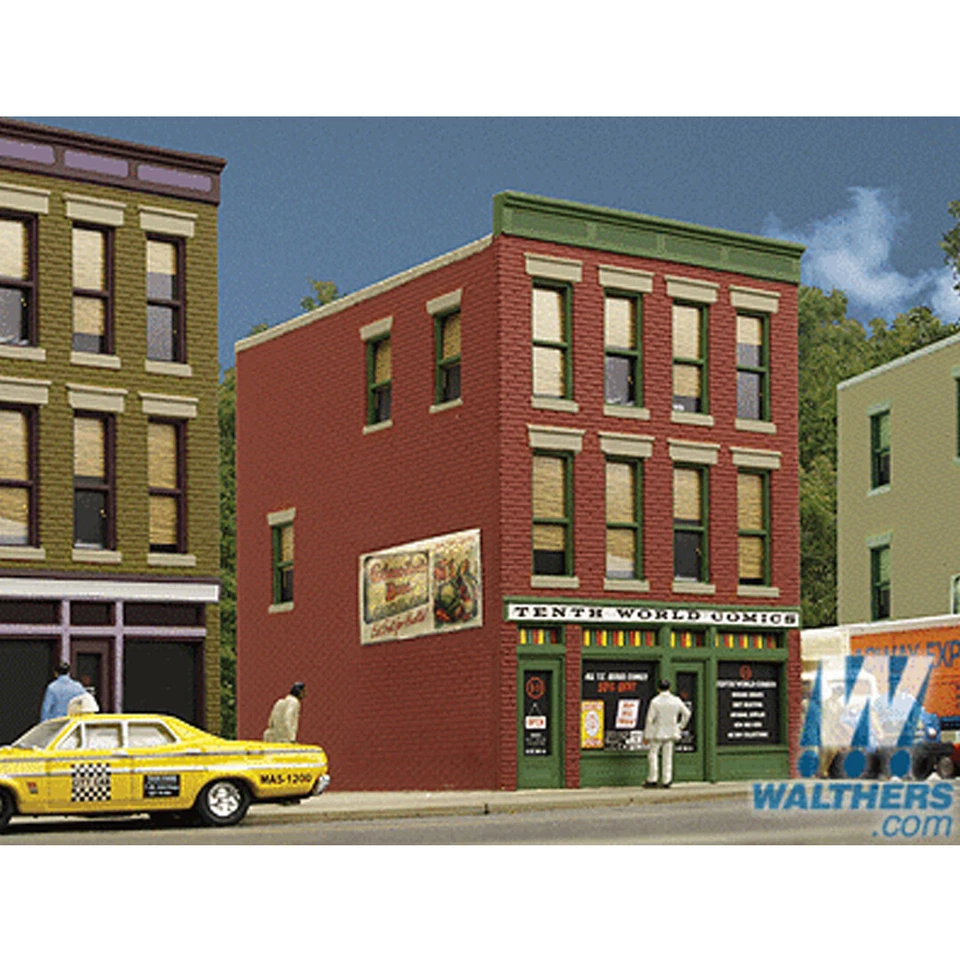 NEW Walthers Tenth World Comics Assembled Building HO Scale FREE US SHIP - Image 1 of 1