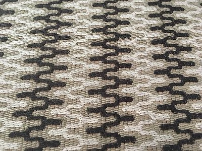 Tela de tapicería Schumacher moderna Chevron Zig Zag Rivington Java 10 yardas 65656 Foto 1 de 3