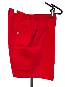 St. John's Bay Size 6P Red Pleated Twill Shorts - Picture 1 of 6