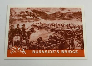 1965 Civil War Picture Card Reprint Single #32 Burnside's Bridge - Picture 1 of 2