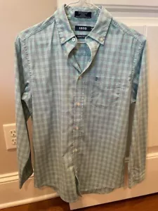IZOD Shirt Boys Youth Large 14-16 Pocket Button Up Plaid Long Sleeve - Picture 1 of 3