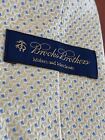 NWT Brooks Brothers Makers and Merchants Gold Blue Dot Woven in England Silk Tie