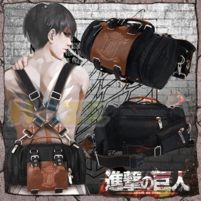 Angriff auf Titan Levi 3D Manöver Gear Cosplay Canvas Rucksack Handtasche New - Bild 1 von 4