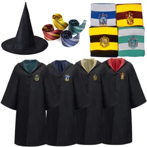 Harry Potter Cosplay Krawatten Kostüm Schals Hufflepuff Gryffindor Magische Hut - Bild 1 von 26