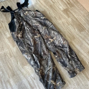 Guidegear Mens Large Camo Hunting Outdoor RealTree Bib pants Lined - Picture 1 of 14