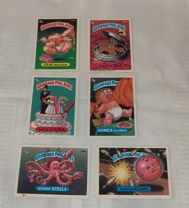 Lot Of 6 Garbage Pail Kids Cards Stickers 80s Vintage - Picture 1 of 12