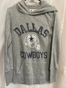 Suéter con Capucha Victoria Secret Rosa Pequeño Gris Para Mujer Dallas Cowboys - Imagen 1 de 6