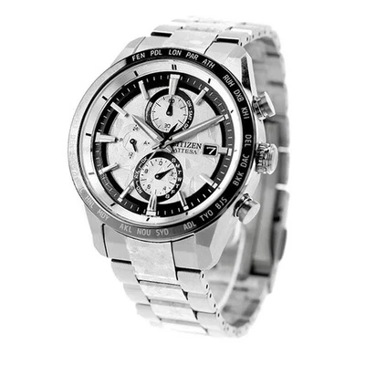 Reloj Citizen Attesa Eco-Drive AT8284-61A Platino Brillo Radio Solar Hombre Nuevo Foto 1 de 4
