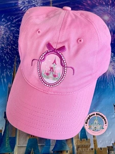 Mütze Kappe 2025 Disney Parks Weihnachten Urlaub Schloss Schleife rosa verstellbar - Bild 1 von 2