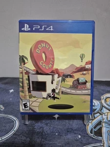 Donut County (Playstation 4 PS4) CIB con pegatina iam8bit! - Imagen 1 de 3