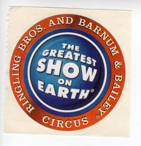 Vintage - Ringling Bros Barnum & Bailey Logo Aufkleber 2" - AAFO - Bild 1 von 2