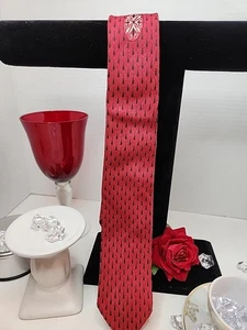 Charley Geiger's INC Haberoashery Lakewood Necktie Red And White  - Picture 1 of 14