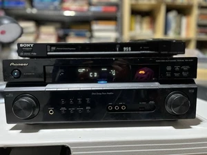 Pioneer VSX-918V-K 5-Channel Surround Sound Receiver + Sony DVD/CD Player Works - Picture 1 of 7