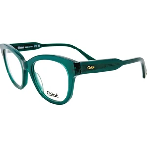 Chloe CH0162O Damen Kunststoff Brillengestell 008 Grün Transparent 51-19 Italy - Bild 1 von 6