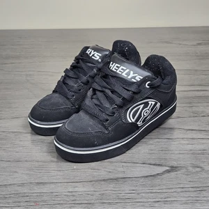 Heelys Motion Plus Black Wheeled Skate Sneakers 770993 Youth Size 2 - Picture 1 of 10