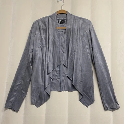 Kut From The Kloth Women’s Tayanita Jacket Faux Suede Soft Open Drape Front Y2K - Image 1 of 4