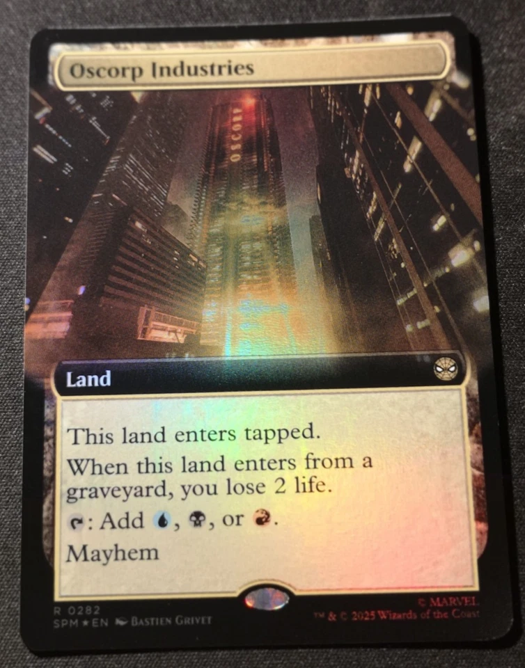 Oscorp Industries - Foil - Extended Art - SPM - MTG - EN - NM - 0282 - Image 1 of 1
