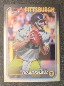 2024 Topps cromo fútbol americano Terry Bradshaw refractor #161 - Imagen 1 de 2