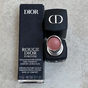 Rouge Dior Forever Transfer-Proof Lipstick #100 Forever Nude Look Full Size - Picture 1 of 7