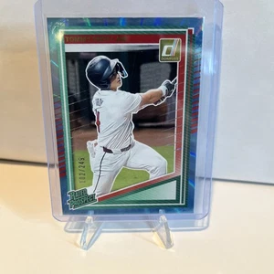 2025 Panini Donruss Rated Prospects Tommy Troy Carolina Blue Lazer /249 Arizona - Picture 1 of 3